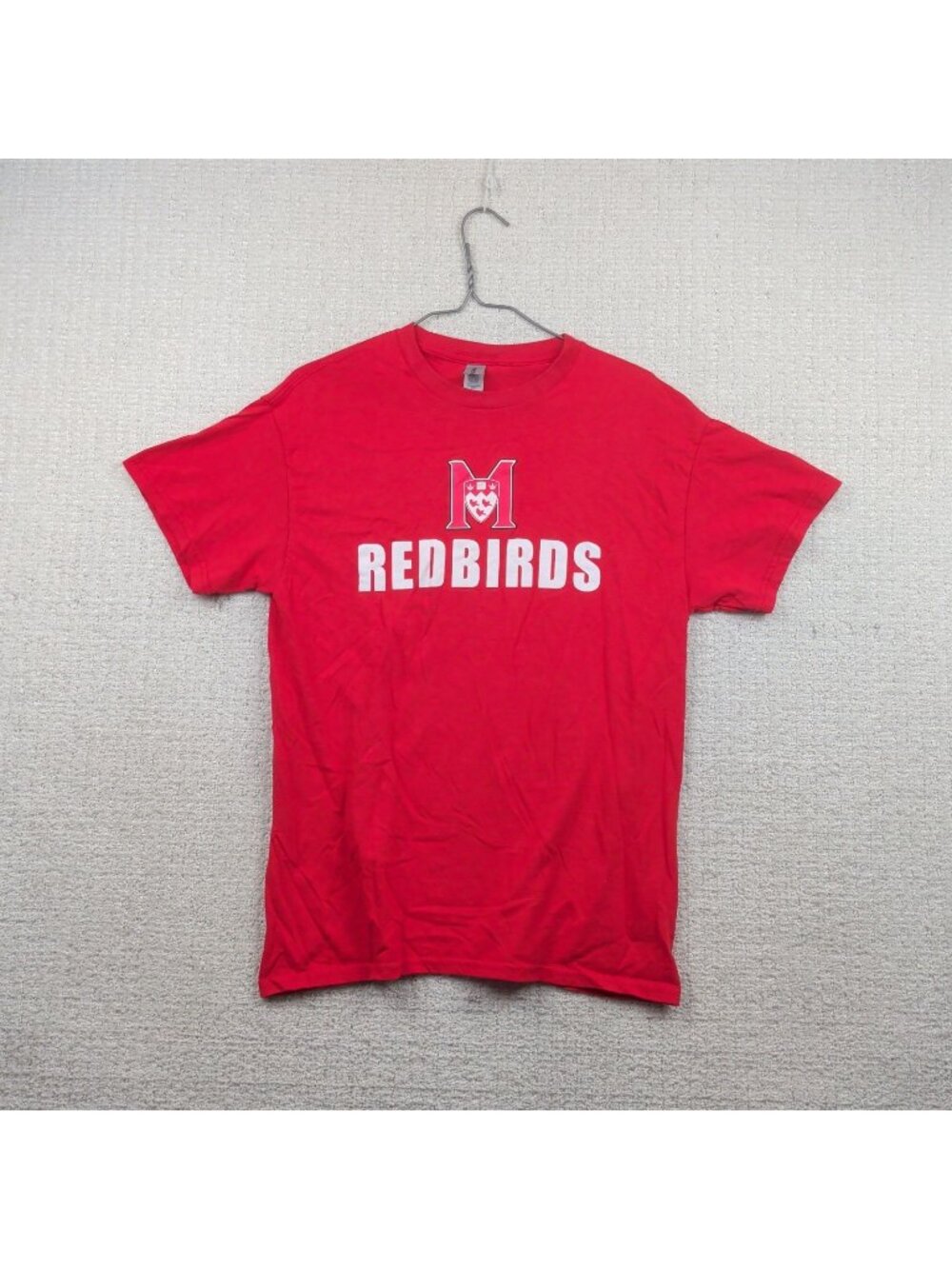McGill University Montreal Red Birds T-Shirt Red Sz M Sports Team Merch Classic